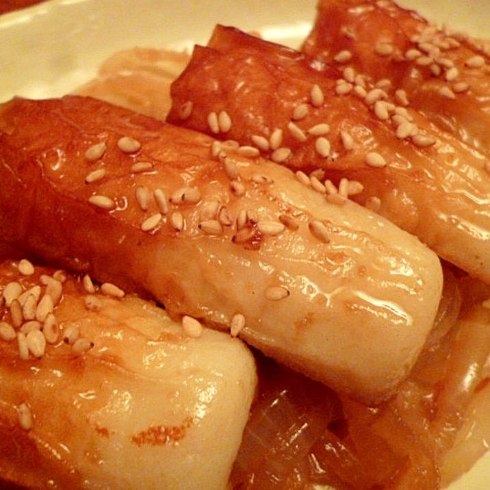 ダイエットに☆ちくわで生姜焼き気分